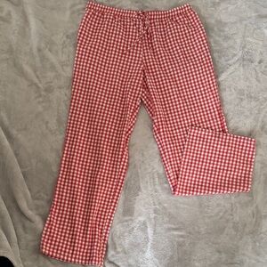 Red Gingham Pants